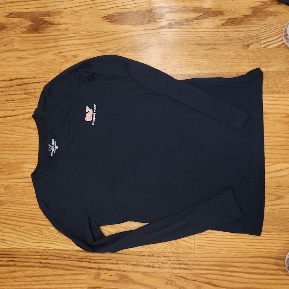 Vineyard Vines Navy Long Sleeve Tee